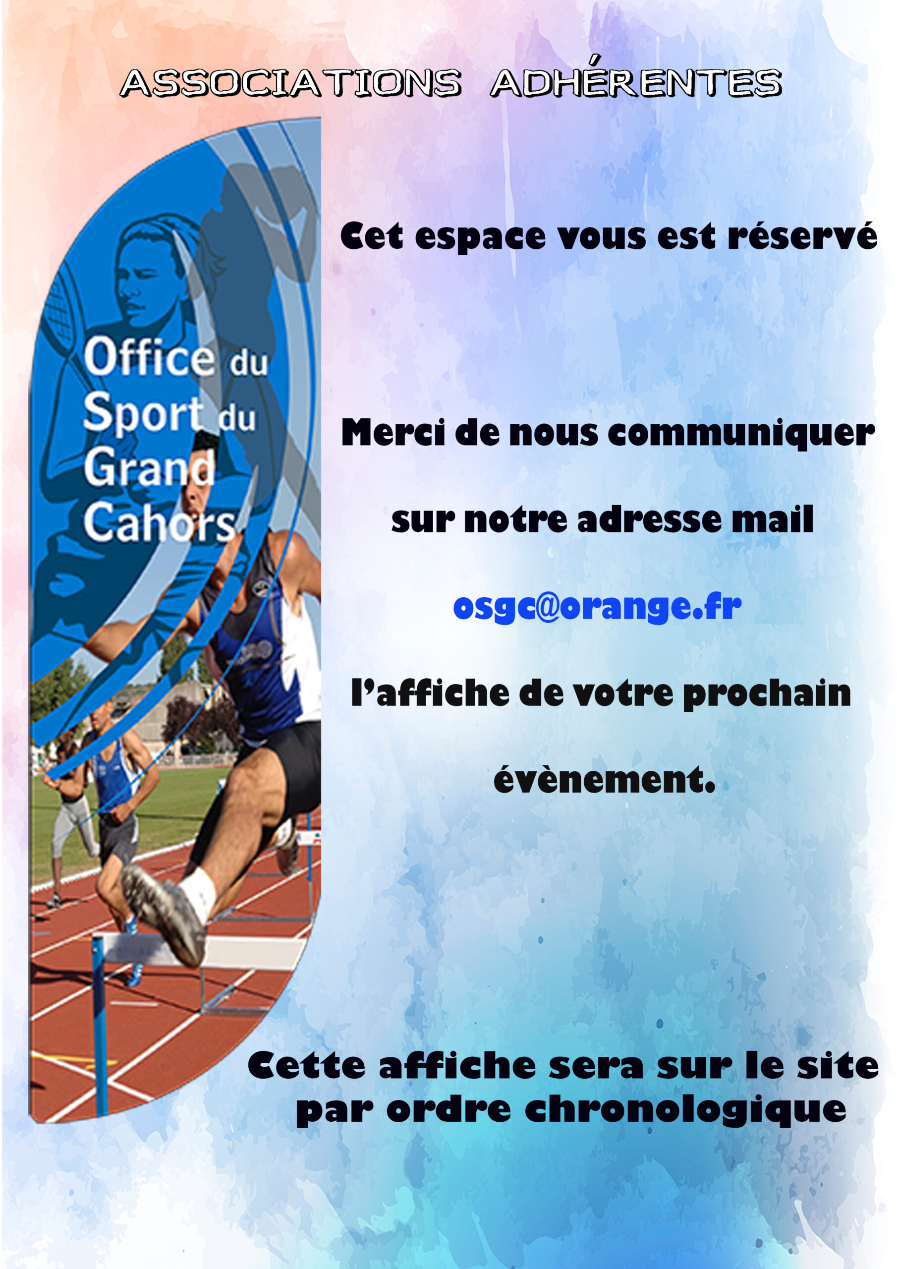 Associations Adhérentes - Cet espace vous est réservé - OSGC